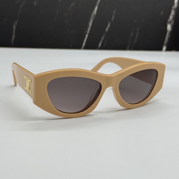 NEW CELINE CL40308U 57B BEIGE NUDE WOMEN SUNGLASSES CELINE - Picture 5 of 11